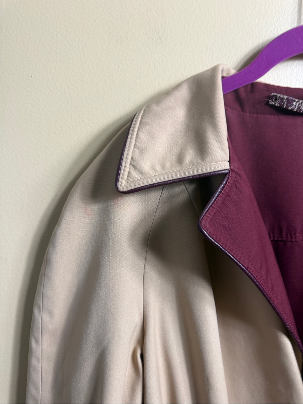 Vintage Etienne Aigner reversible trench coat generally size 12 - Picture 12 of 12